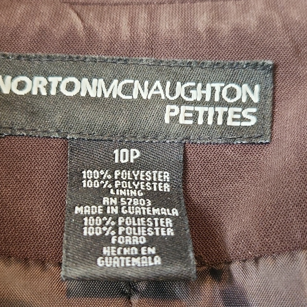 Norton McNaughton Dark Brown Zippered Blazer - Picture 11 of 11